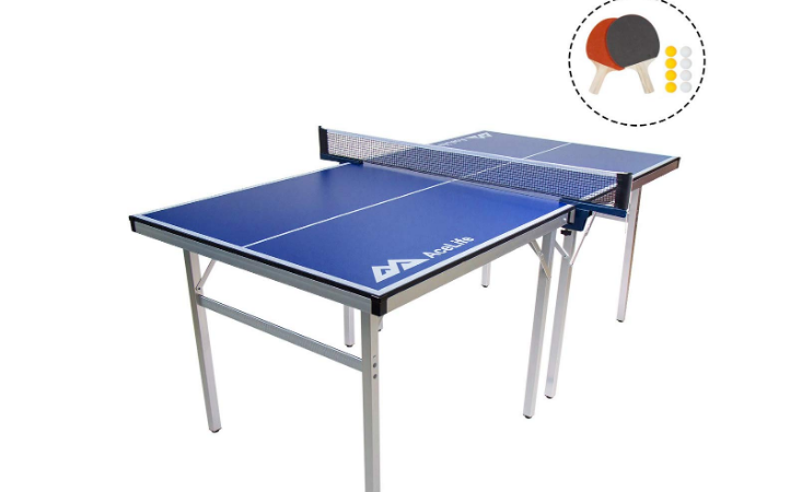 AceLife Ping Pong Table Midsize Compact Table Tennis Set