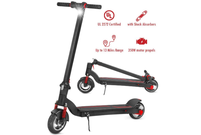 ROCKETX 8 Electric Scooter with Shock Absorbers, Up to 13 Miles Range, Commuting Scooter