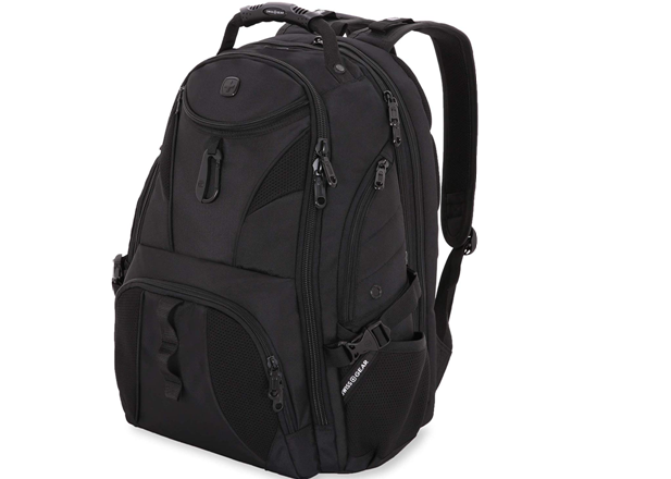 SWISSGEAR Travel Gear 1900 Scansmart TSA Laptop Backpack Black/Black