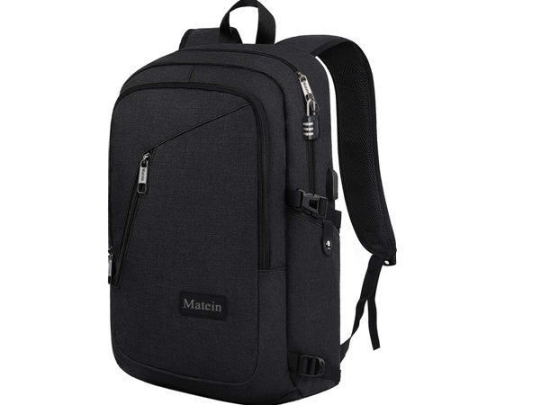 Slim Travel Backpack,Anti-Theft College School Backpack with USB Charging Port