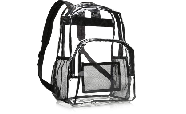 AmazonBasics School Backpack - Clear