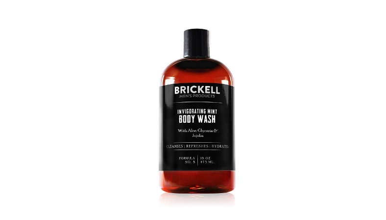 Brickell Men's Invigorating Mint Body Wash for Men