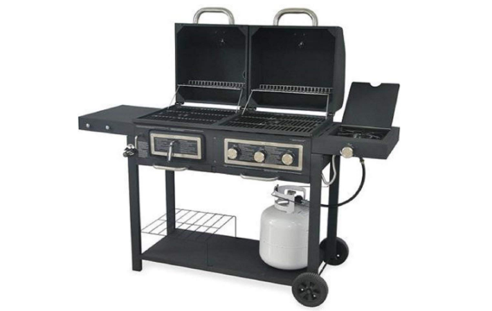 Durable Outdoor Barbeque & Burger Gas charcoal Grill Combo