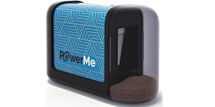 PowerMe Electric Pencil Sharpener - Battery Operated, for Home, Office, School, Artist, Students