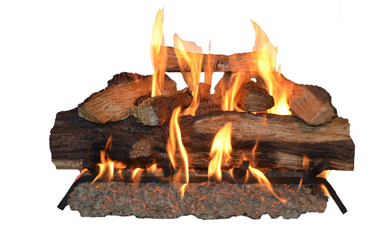 Sure Heat SH18DBNG Sure Heat Seasoned Hickory Dual Burner Vented Gas Log Set