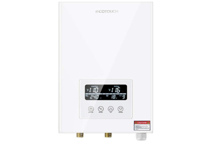 Tankless Water Heater Electric ECOTOUCH 9KW 240V On Demand Water Heater