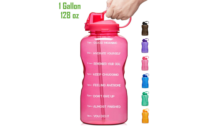 Giotto Large Gallon Motivational Water Bottle